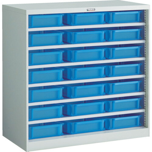 【送料別途】【直送品】TRUSCO パーツケース バンラックケースCF型 TSK-6BX21個付 306CF-SK21B