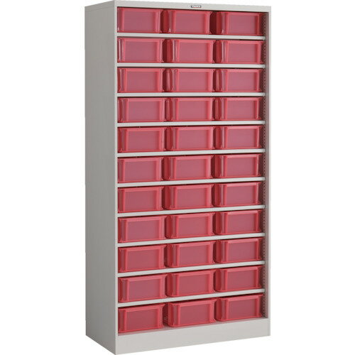 【送料別途】【直送品】TRUSCO パーツケース バンラックケースCF型 TSK-910RX33個付 610CF-SK33R