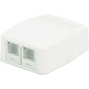 パンドウイット CAT5Eスプリングシャッター付きローゼットキット 2個口 白 JOQ2H500