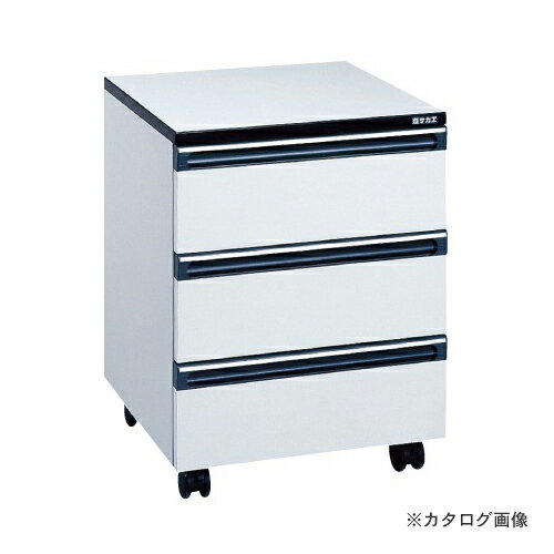 【注意】 ※商品画像はカタログ画像(代表画像)となっております。 実際の商品の色・サイズとは異なる場合がございますので、ご購入の際は商品説明文、メーカーカタログを併せてご確認いただきます事をお勧め致します。 【メーカー】 ●サカエ 【特長】 ●作業台脇の補助キャビネット。キャスター付で移動もできます。 【仕様】 ●引出し内寸：W362×D379×H123mmサカエ 総合カタログ2021年の【215ページ】をご参考下さい。