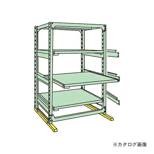 【送料別途】【直送品】サカエ SAKAE 中量スライドラック MSR2112K04T