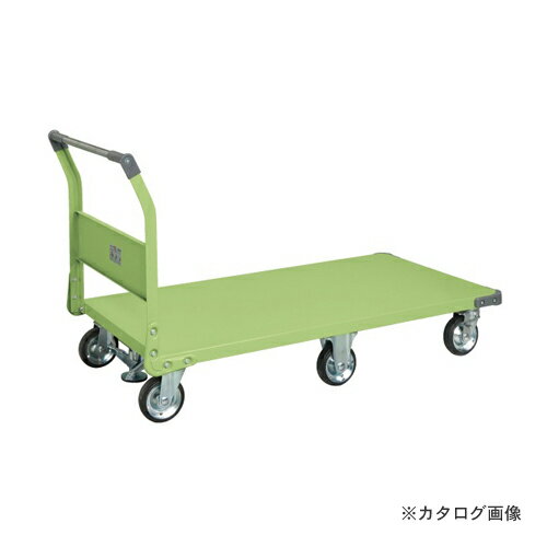 【送料別途】【直送品】サカエ SAKAE 特製六輪車クイックターン フロアストッパー付 TQN-99F