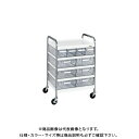 【送料別途】【直送品】サカエ CSワゴン透明ボックス付 CSC-46T