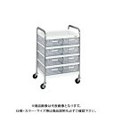 【送料別途】【直送品】サカエ CSワゴン透明ボックス付 CSC-8T