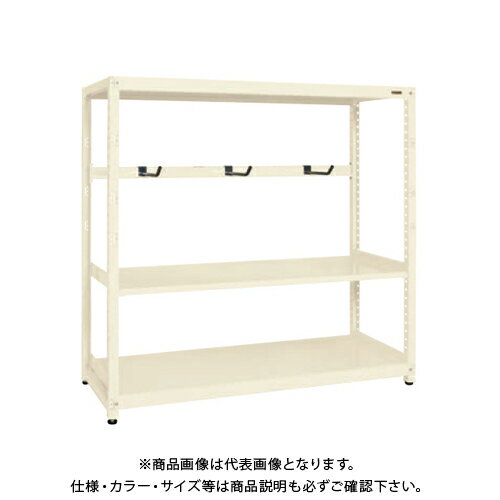 【送料別途】【直送品】サカエ SAKAE RKラック仕切りアーム付(単体) W1800×D750×H1500 アイボリー RKN-..