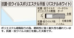 【送料別途】【直送品】サカエ SAKAE 軽量用天板 (抗菌・抗ウイルス天板) W1500×D600×H21 パステルホワイト KK-1560VPTCW