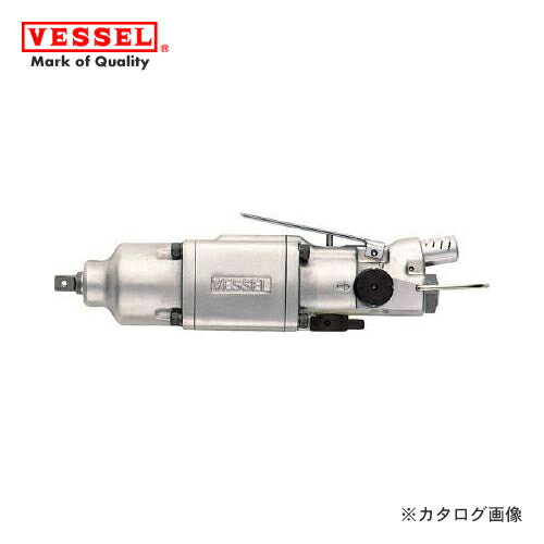 【メーカー】 ●（株）ベッセル 【特長】 ●1回転で2打撃のため安定した締め付けができます。 ●使用頻度の高いラインでの耐久性に優れています。 【用途】 ●一般産業、組み立て、分解作業に。 【仕様】 ●ソケット差込角(mm):9.5 ●ハンマータイプ:ダブルハンマー ●ホース取付口:Rc1/4 ●空気消費量([[立米]]/min):0.39 ●最大締付トルク(N・m):98.0 ●全長(mm):231 ●能力ボルト径(mm):6〜8 ●排気:後方 ●無負荷回転数(rpm):7000 ●質量(kg):1.3 ●使用空気圧力:0.6MPa 【注意】 ●締付トルクは目安値です。条件によりトルク値はかわります。 【原産国】 ●日本 【質量】 ●1.3KG 【関連商品】 ベッセル VESSEL エアーインパクトレンチダブルハンマー(普通ボルト径6〜8mm) GT-S60CW ベッセル VESSEL エアーインパクトレンチシングルハンマー (普通ボルト径6〜8mm) GT-S650 ベッセル VESSEL エアードライバー 衝撃式 普通ネジ径(6〜8mm) GT-S6.5D ベッセル VESSEL エアーインパクトレンチダブルハンマー(普通ボルト径6〜8mm) GT-S65W ベッセル VESSEL エアードライバー 衝撃式 普通ネジ径(5〜6mm) GT-S6CD ベッセル VESSEL エアードライバー 衝撃式 普通ネジ径(5〜6mm) GT-S6HS ベッセル VESSEL エアードライバー 普通ネジ径(5〜6mm) GT-S6LXD ベッセル VESSEL エアードライバー 衝撃式 普通ネジ径(5〜6mm) GT-S6MLR ベッセル VESSEL エアーインパクトレンチダブルハンマー(普通ボルト径5〜6mm) GT-S6MLRB ベッセル VESSEL エアーインパクトレンチダブルハンマー(普通ボルト径10〜12mm) GT-W100PII　　VESSEL（ベッセル）　　　　　エアーインパクトレンチ 小型・軽量、手にしたときのバランスの良さを 徹底追求したインパクトレンチシリーズ。 確実なホールドでボルト・ナット作業が快適に行えます。