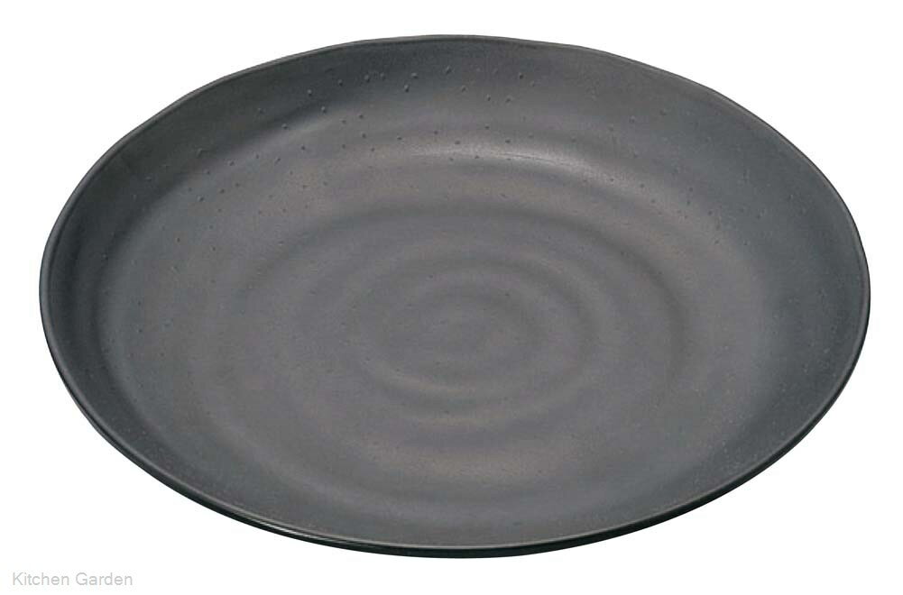 マイン　メラミンウェア　丸皿　黒　13cm　M11-128[ メラミン食器 丸皿 食器 皿 陶器風 プラスチック : メラミン 食洗機対応 ].【 マイン 】