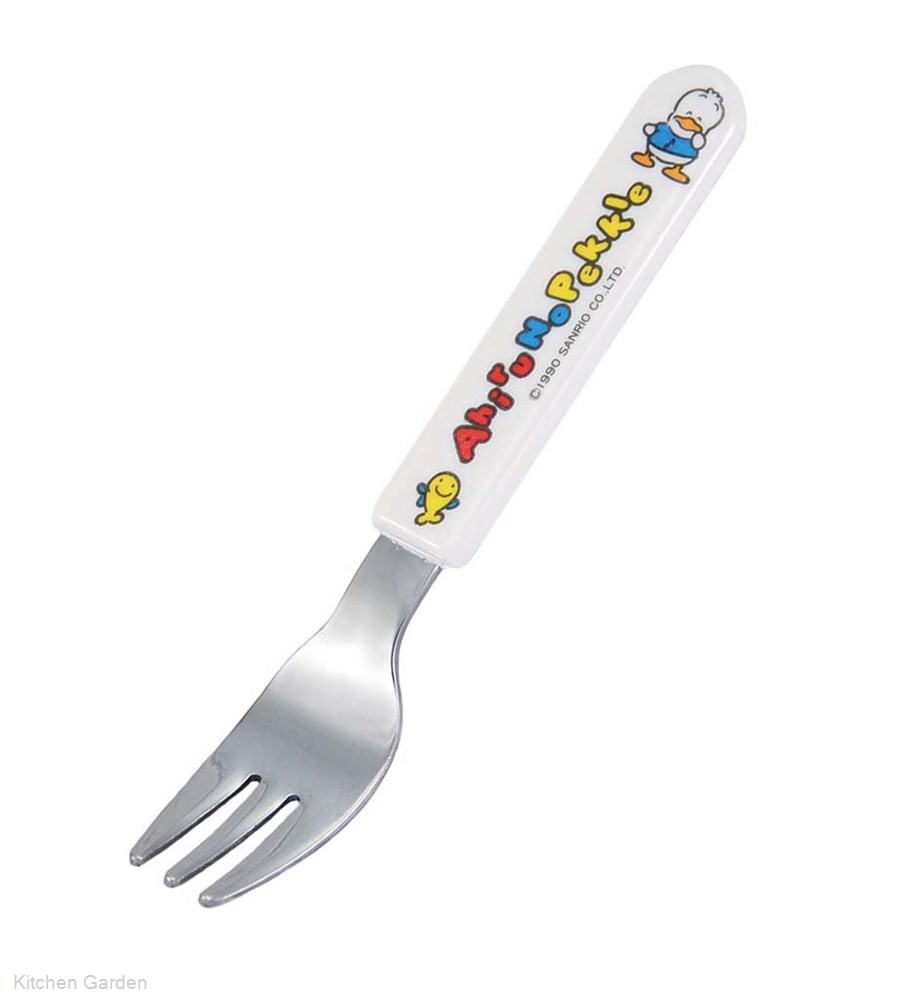 メラミン樹脂　子供用食器　アヒルのペックル　フォーク　MC-F1P　 　子供用食器 お子様用食器 子供用 食器 こども 子供 キッズ フォーク 子ども プラスチック : メラミン ]のサムネイル