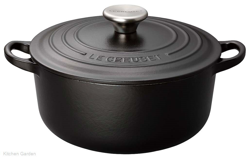 LE CREUSET( ル クルーゼ ) トラディション ココットロンド 22cm 2101-22-00 マットブラック ココット 黒 ブラック マット : IH対応 IH