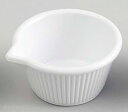 ジェスナー　口付ラメキン(メラミン樹脂製)　0388A　ホワイト　3oz　 メラミン食器 食器 プラスチック : メラミン 食洗機対応