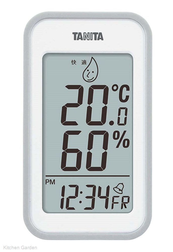 タニタ デジタル温湿度計 TT-559(GY)グレー 温湿度計 温度計 湿度計 デジタル : .【 タニタ 】