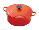 ルクルーゼ ココットロンド LE CREUSET( ル クルーゼ )　トラディション　ココットロンド　24cm　2501-24-09　オレンジ[ ココット : IH対応 IH ]