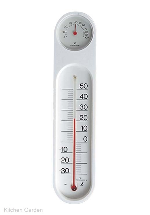 PC　オーバル　温湿度計　48927[ 温湿度計 温度計 湿度計 : ]