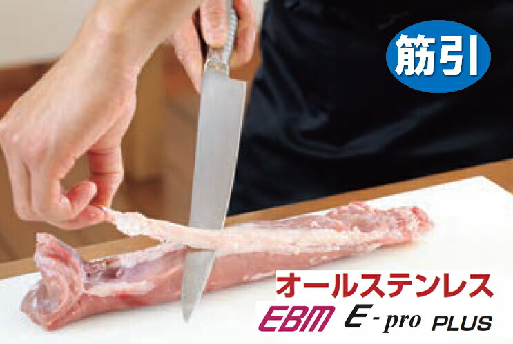 EBM E-pro PLUS 筋引 24cm イエロー 刺身包丁 筋引き 包丁 刺身 包丁 筋引包丁 筋引き包丁 筋引 ナイフ 両刃 240mm : 食洗機対応