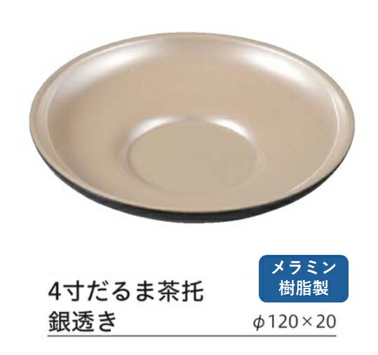 4寸 だるま 茶托 銀透き　〜和のおもてなし〜 茶托 茶たく 業務用 おしゃれ 料理 和食 和食器 懐石 食..