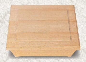 A8.5寸 ダイヤ松花堂 (蓋親) 白木 柾目 内黒　〜和のおもてなし〜 ランチ プレート 仕切り トレー バイ..