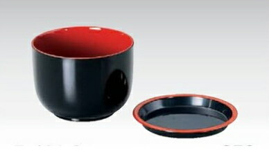 2.5寸 汁鉢 黒内朱 つゆ入れ用 薬味皿 [つゆ入れ別売]　〜和のおもてなし〜 汁椀 お吸物椀 汁物碗 汁碗 椀 お椀 おわん 吸物椀 吸い物椀 味噌汁椀 つゆ入れ つゆ入 和食 和風 つゆ おしゃれ 業務用 薬味 料理 和食器 懐石 食膳 ].【 福井クラフト 】