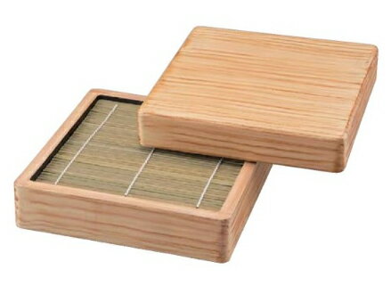 DX角ざる 白木柾目　： ざる蕎麦蒸篭 ザルそば セイロ ざる ざるそば 食器 せいろ 蒸篭 そば 蕎麦 【福井クラフト】