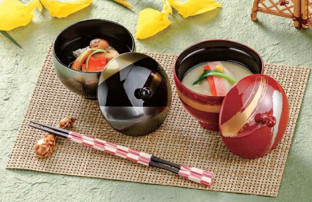 小梅椀 (蓋+親）銀透き 内黒　〜和のおもてなし〜 お椀 おわん 蓋付き 和食 和風 椀 おしゃれ 料理 和食器 器 ]。 kg-pro-10624437 キッチンガーデン サンプル画像3