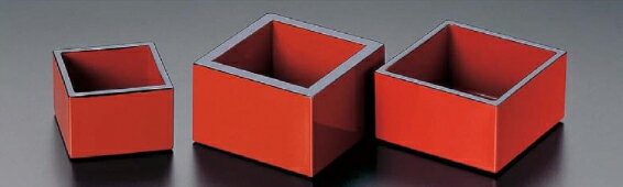 SD一合マス 朱 天黒　〜和のおもてなし〜 桝 枡 ます マス 業務用 料理 和食 和食器 懐石 食膳 和風 ]...