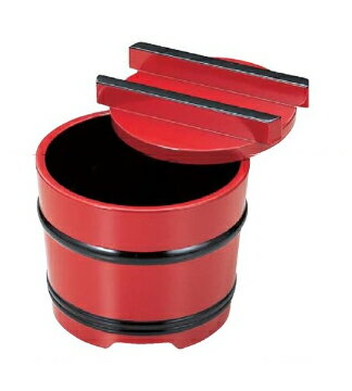 Rakuten - D.X 釜あげ (小) 朱に黒ひも　〜和のおもてなし〜 釜あげ 桶 料理 器 食器 饂飩 うどん 業務用 和食器 和食 懐石 食膳 和風 ]。