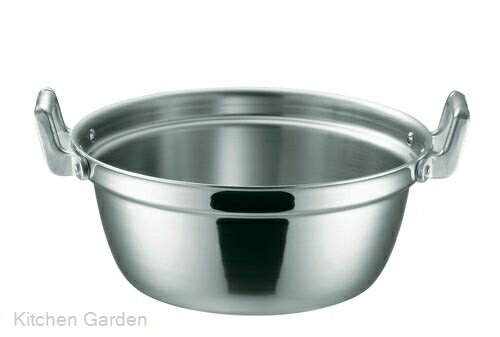 KO　19-0IH電磁調理器対応　段付鍋　30cm[ 円付鍋 段付き鍋 給食調理 惣菜 料理鍋 調理用鍋 段付き 煮込み 大鍋 鍋 : IH対応 IH ].【 本間製作所 】のサムネイル