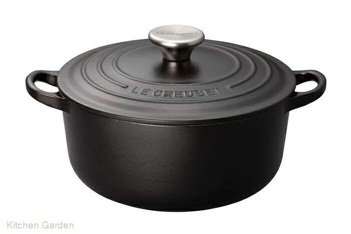 ル・クルーゼ LE CREUSET( ル クルーゼ )　ココット・ロンド　2101　22cm　マットブラック[ オーブン 調理食器 オーブンウェア ココット 食器 黒 ブラック マット : IH対応 IH ]