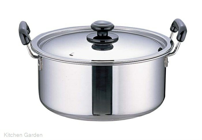 SA　プラ柄　厚板実用鍋　33cm[ 実用鍋 両手鍋 料理鍋 大鍋 鍋 : ステンレス ]のサムネイル