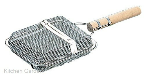 SA　木柄　本職用　角ギンナン煎り　小[ ぎんなん煎り器 ギンナン炒り器 : ]