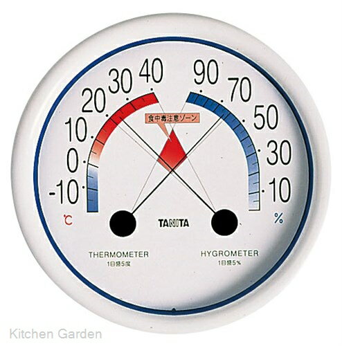 食中毒注意ゾーン付温湿度計　No.5488[ 温湿度計 温度計 湿度計 : ].【 タニタ 】