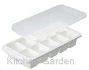 フタ付ビッグアイストレー　L-10[ 製氷皿 製氷器 製氷容器 製氷カップ トレー アイス ふた付き 容器 製氷 : ]