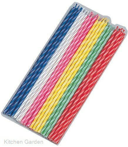 キャンドル（スリム40本入）　DL-0695　 製菓用 お誕生日 ろうそく キャンドル 誕生日 ローソク :のサムネイル