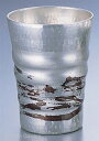 銅錫被　刷毛目フリーカップ　SG011　360cc　 グラス カップ 酒器 : 銅 銅製