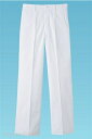 白ズボン　KC-430（前ボタン）　100cm　 調理服 ユニフォーム 飲食店 店舗 スタッフ制服 調理作業衣 調理衣 ズボン パンツ スラックス : 　【 サンペックスイスト 】