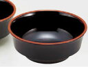 (大)竹型羽反天つゆ入れ 黒天朱 : 蕎麦 そば つゆ入れ 【若泉漆器】