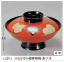 5.5寸小槌煮物椀　朱ツタ[ 煮物椀 お椀 丼椀 椀 どんぶり 食器 丼 : ]