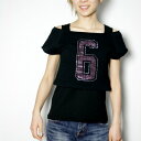 レディース スタッズ付き プルオーバー 日本製(358405) トップス Tシャツ 半袖 ストレッチ ミニ裏毛素材 アウトレット ギフト プレゼント