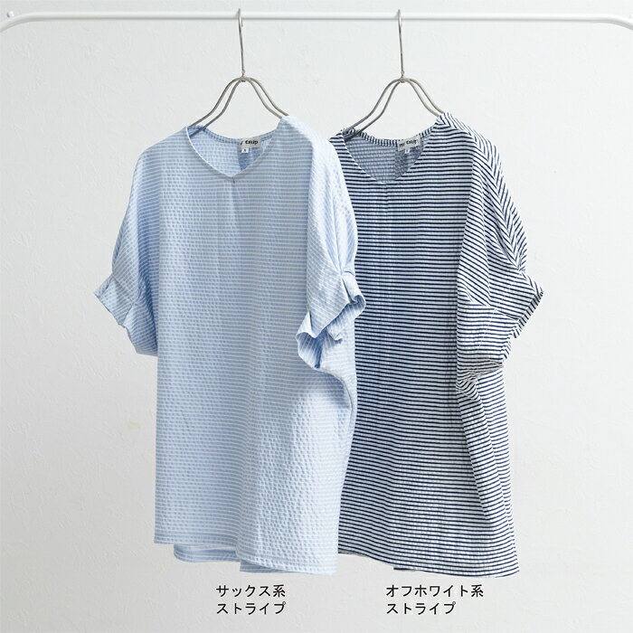 レディース 吸水速乾 袖タックプルオーバー 日本製 カットソー トップス Tシャツ ...