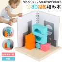 【限定10%OFF】木製 積み木 知育玩具 教育おもちゃ 3D投影 立体投影 プロジェクション 空間認識 三次元方向感覚 トレーニング つみき バランスブロック パズル モンテッソーリおもちゃ 安全 大きめ 入園 積木 赤ちゃん 孫 男の子 女の子 子供 誕生日 プレゼント 1歳 2歳 3歳