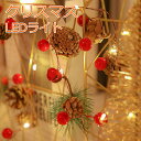 【P5倍+5%OFF】クリスマス イルミネーション 新led LEDライト 20メードル 20球 松ぼっくり 電飾 電池式 おしゃれ クリスマスツリー クリスマ...