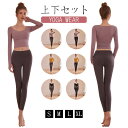 【限定5%OFF】ヨガウェア トップス 長袖 七分袖 ブラトップ カップ付き ミディアム丈 レディーストップス おしゃれ 可愛い ヨガ シャツ yoga スポー...