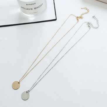 ラウンド モチーフ ネックレス ペンダント 全2色 ゴールド シルバー プレート アクセサリー かわいい シンプル きれいめ 大人 上品 エレガント 結婚式 パーティ オフィス カジュアル プレゼント ギフト レディース