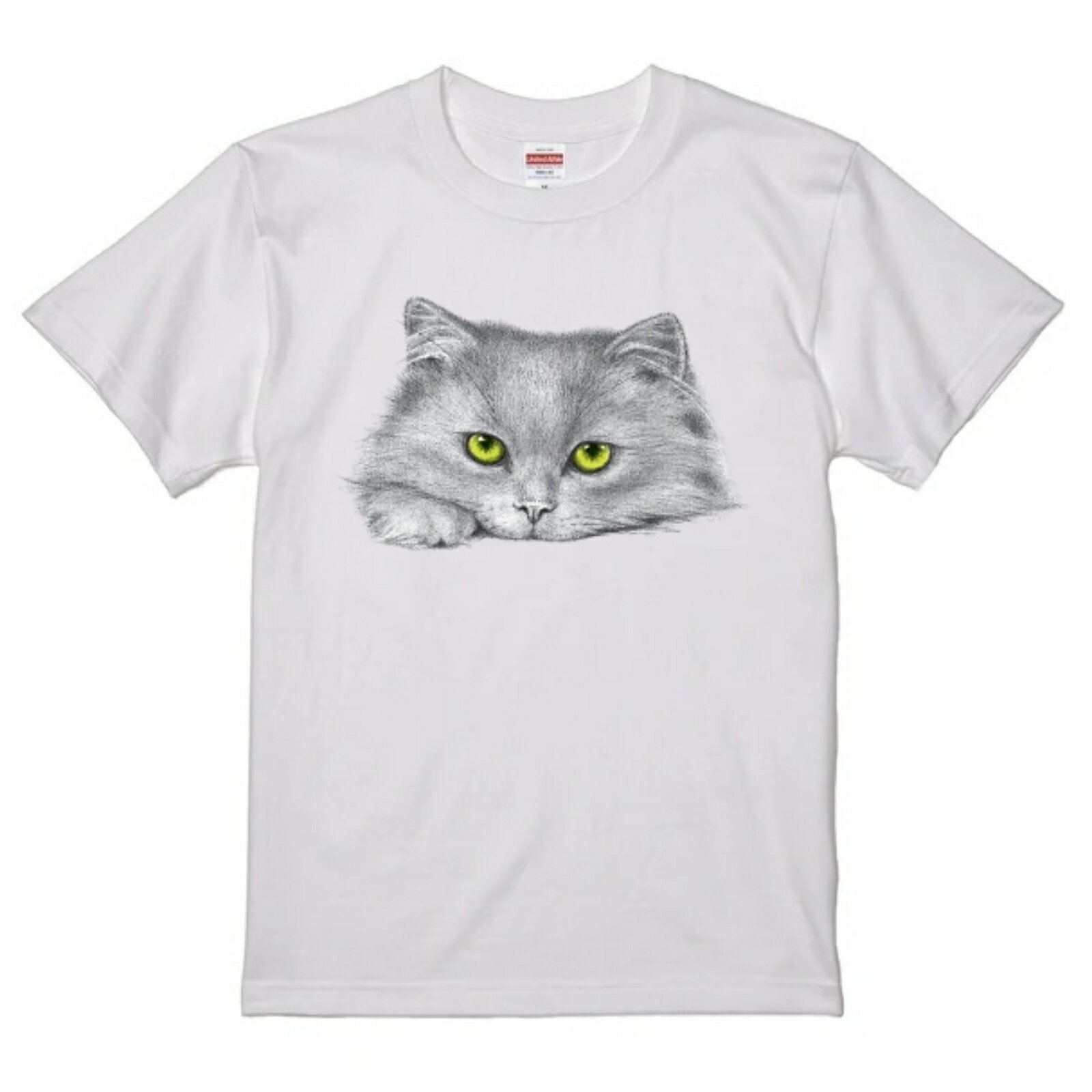 アメリカ直輸入 グラフィック デザイン Tシャツ シルバー CAT ネコ 猫 半袖 綿100% ブラック OR ホワイト ストリート プリント tシャツ メンズ レディース 男女兼用 夏 海 アウトドア イベント キャンプに最適 t-shirt-cat-015 khcollection-10000430 俺のネクタイ サンプル画像3