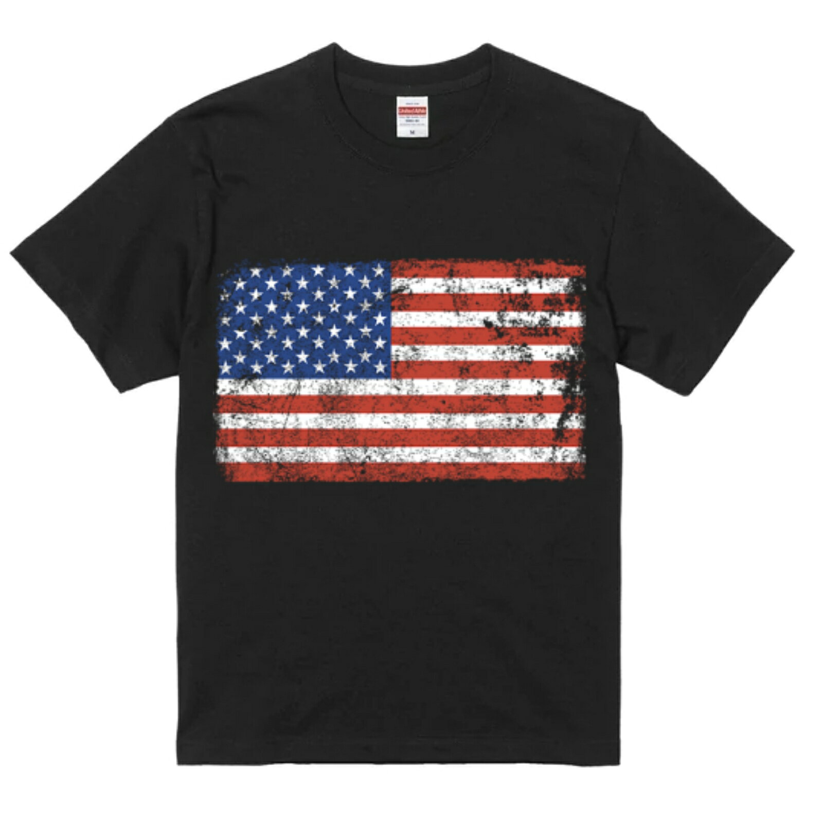 アメリカ直輸入 グラフィック デザイン Tシャツ 星条旗 アメリカ国旗 ブラック or ホワイト 半袖 綿100% ストリート プリント tシャツ メンズ レディース 男女兼用 夏 海 アウトドア イベント キャンプに最適 T-shirt-others-012 khcollection-10000433 俺のネクタイ サンプル画像2