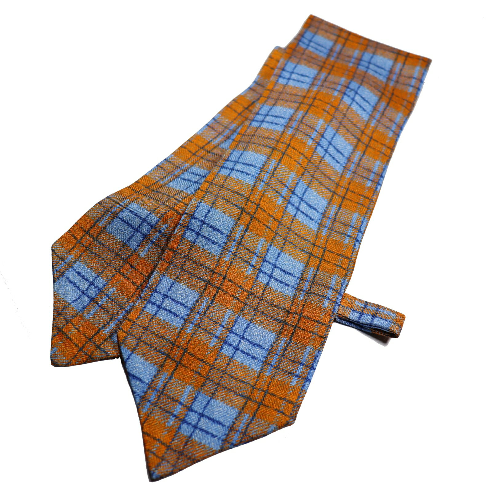 イタリア製 ミニ ネクタイ Cravattino クラバッティーノ チェック柄 ニューネックウェアー ビジネスからカジュアルまで対応 プレゼント ギフト 贈り物 おしゃれ Tシャツ Yシャツ スーツ ジャケットに最適 メンズ レディース 男女兼用 ユニセックス CVT-004-C イエロー