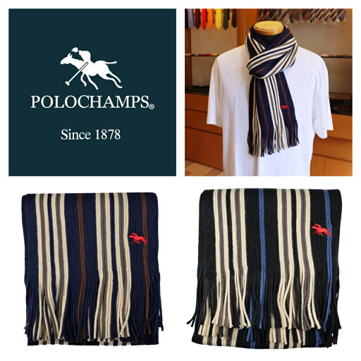 ブランド マフラー POLO CHAMPS ポロ チャンプス カジュアル ラッセルマフラー ワンポイント アメカジ 通勤 通学 かわいい スクール 部活 軽い メンズ レディース scarf 围巾 ストライプ 全長 約160m + フサ 約9cm 男女兼用 ユニセックス PCM-002 ブランド マフラー POLO CHAMPS ポロ チャンプス カジュアル ラッセルマフラー ワンポイント アメカジ 通勤 通学 かわいい スクール 部活 軽い メンズ レディース scarf 围巾 ストライプ 全長 約160m + フサ 約9cm 男女兼用 ユニセックス PCM-002