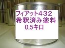 フィアットアルファロメオ432　塗料　希釈済　カナリーブルーM