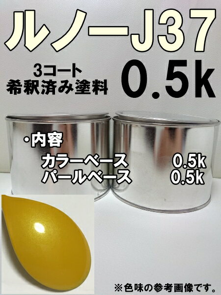 ルノーJ37　塗料　3コート　ジョンシリウスM　希釈済