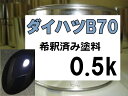 ダイハツB70 塗料 アーバンナイトブルークリスタルM 希釈済